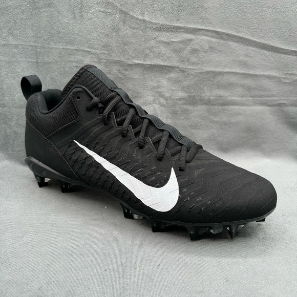 Nike Alpha Menace Pro‎ 2 Low Football Cleats Men’s Sz 12 Black / White - Picture 1 of 11